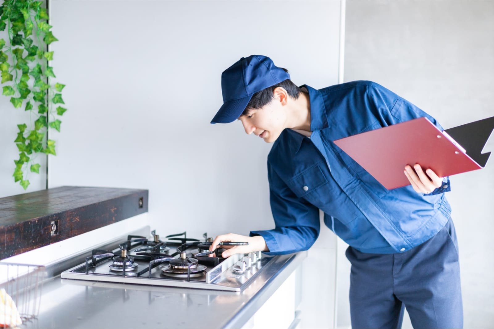Gas leak and safety check